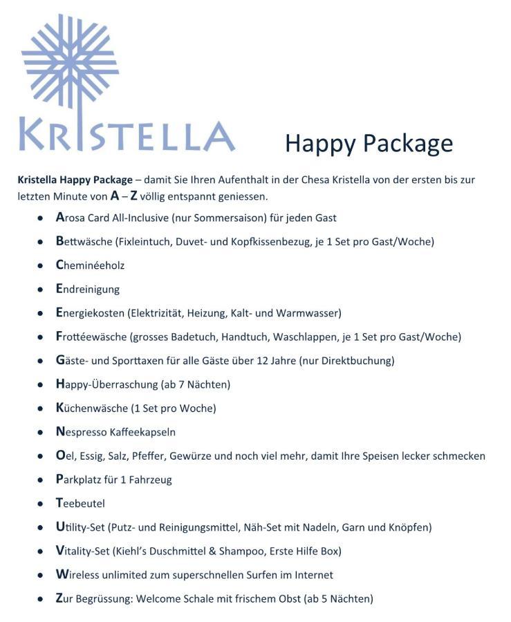 Апартаменты Chesa Kristella Ароза Экстерьер фото